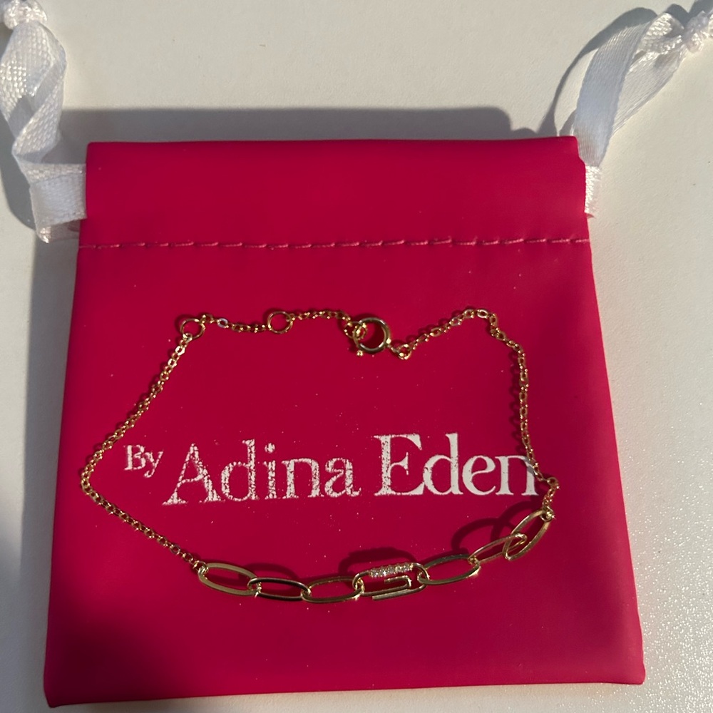 Adina Eden Gold Link Bracelet